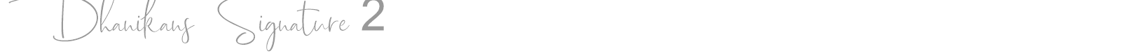 Dhanikans Signature 2 font preview